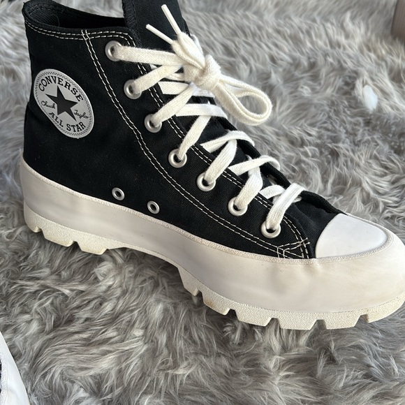 Womens Converse Chuck Taylor All Star Hi Lugged Sneaker - Black womens 8 - Picture 5 of 8